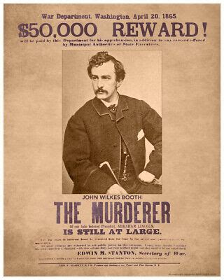 john wilkes booth wanted poster original|The Most Wanted Man in America 